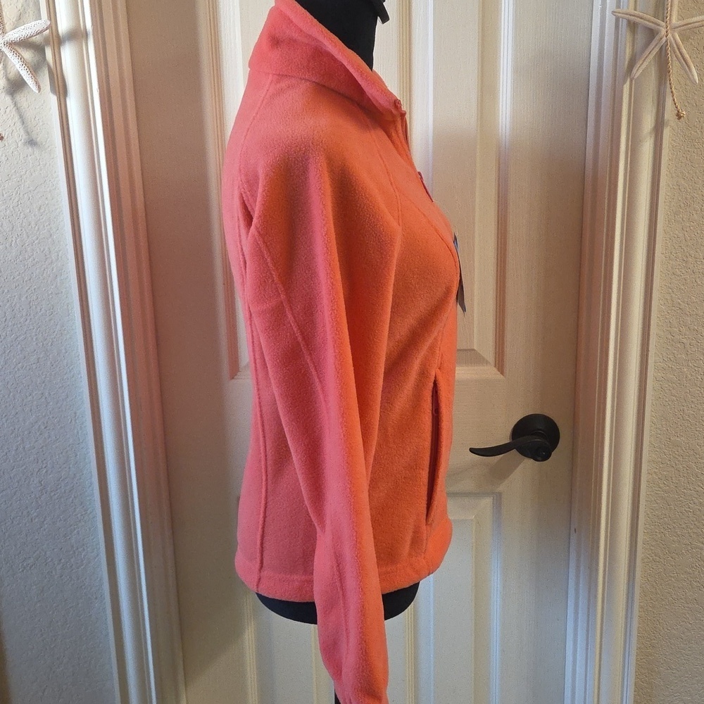 Columbia Vibrant Orange Full Zip Fleece Jacket - Picture 13 of 16